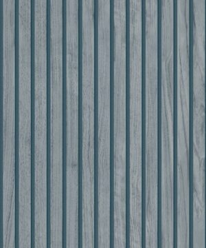 Belgravia Decor Panacea Wood Slat Blue Wallpaper