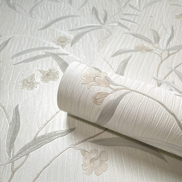 Belgravia Decor Tiffany Floral Trail White/Cream Wallpaper