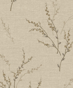 Belgravia Decor Carmella Tree Blossom Beige Wallpaper