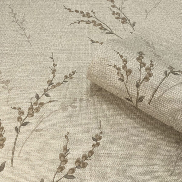 Belgravia Decor Carmella Tree Blossom Beige Wallpaper - Image 3