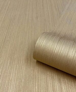 Belgravia Decor Amara Plain Texture Gold Metallic Wallpaper