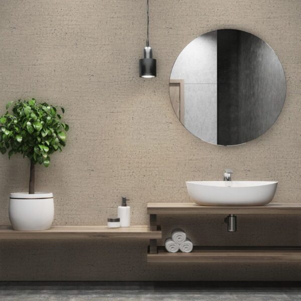 Belgravia Decor Concrete Texture Beige Metallic Wallpaper - Image 3