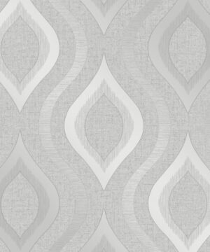 Fine Decor Quartz Geo Silver Glitter Wallpaper