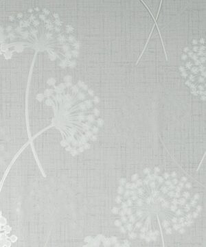 Fine Decor Grace Allium Flower Grey/Silver Wallpaper