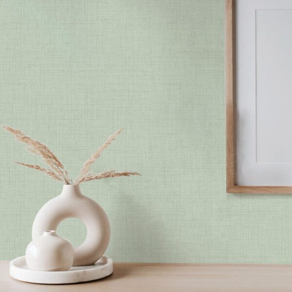 Fine Decor Larson Plain Texture Green Wallpaper - Image 3