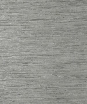 Fine Decor Miya Grasscloth Grey Metallic Wallpaper
