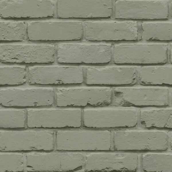 Fine Decor Painted Brick Sage Wallpaper