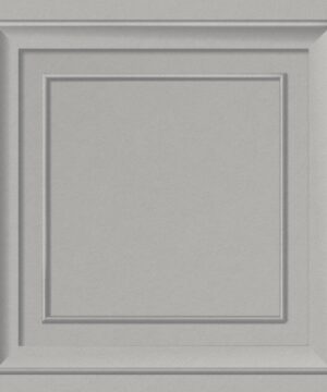 Fine Decor Distinctive Square Panel Grey Wallpaper