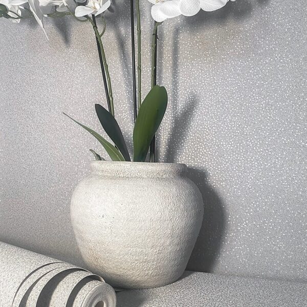 Belgravia Decor Valentino Sequin Texture Grey Metallic Wallpaper - Image 2