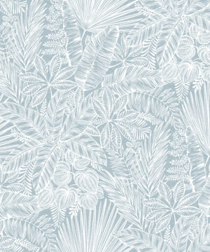 Vita Fine Decor Vita Tropical/Botanical Blue Wallpaper