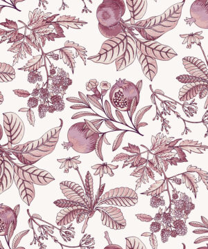 Fine Decor Cecilia Floral Mulberry Wallpaper