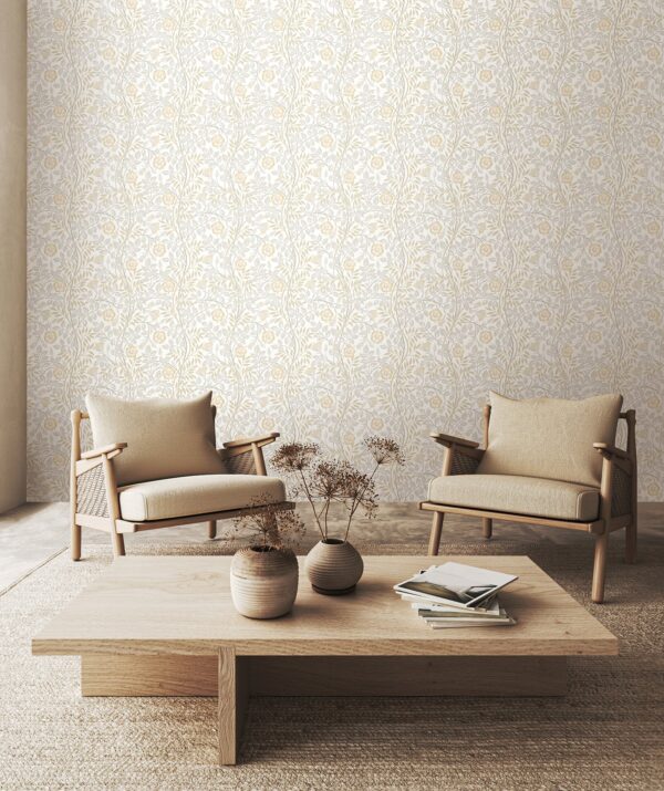 Hoopla Walls Eden Rosehip Trail Natural Stone Wallpaper - Image 2