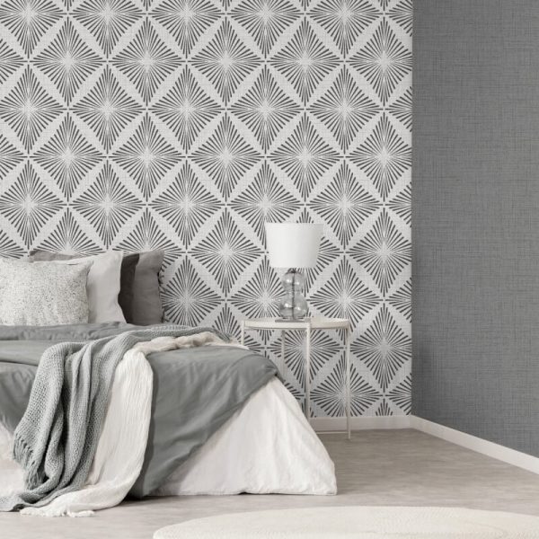 Fine Decor Denver Geometric Diamond Grey Wallpaper - Image 5