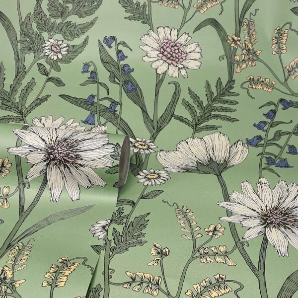 Fine Decor Wild Meadow Sage Multi Wallpaper - Image 2
