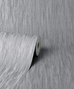 Vymura Milano Fabric Texture Silver Glitter Wallpaper