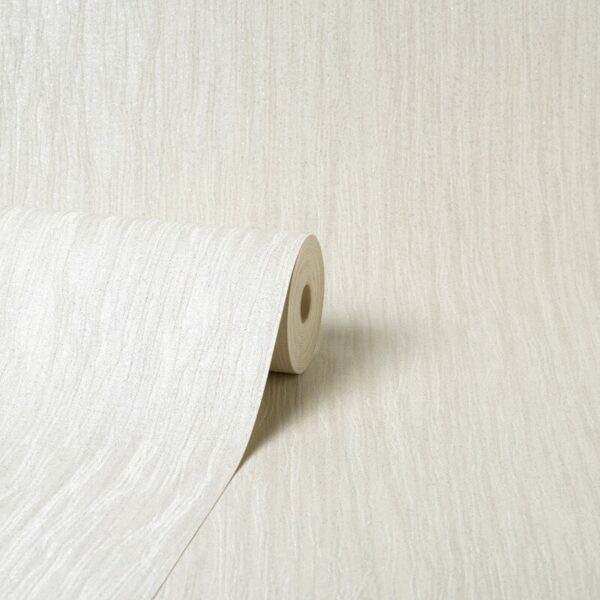 Vymura Milano Fabric Texture White Glitter Wallpaper