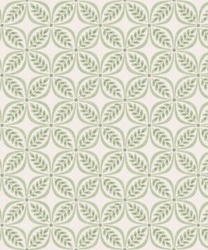 Crown Morgrove Trellis Green Wallpaper