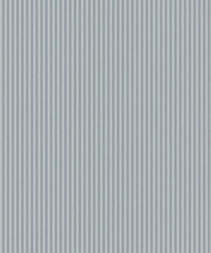 Crown Ticking Stripe Blue Wallpaper