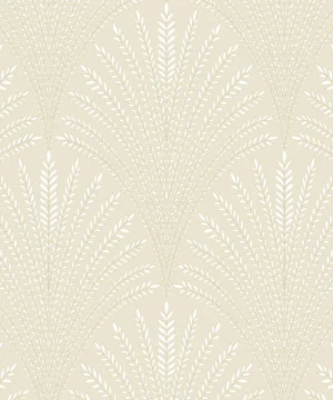Hoopla Walls Elegance Leaf Fan Natural Wallpaper
