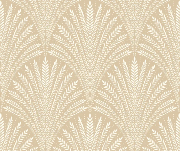 Hoopla Walls Elegance Leaf Fan Gold Wallpaper
