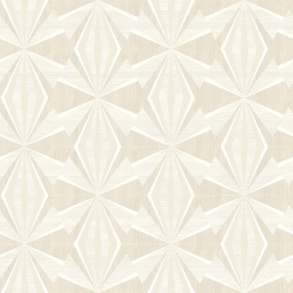 Hoopla Walls Geo Sunray Diamond Warm Beige Wallpaper