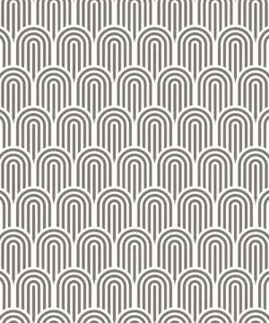 Hoopla Walls Geo Retro Arch Black Wallpaper
