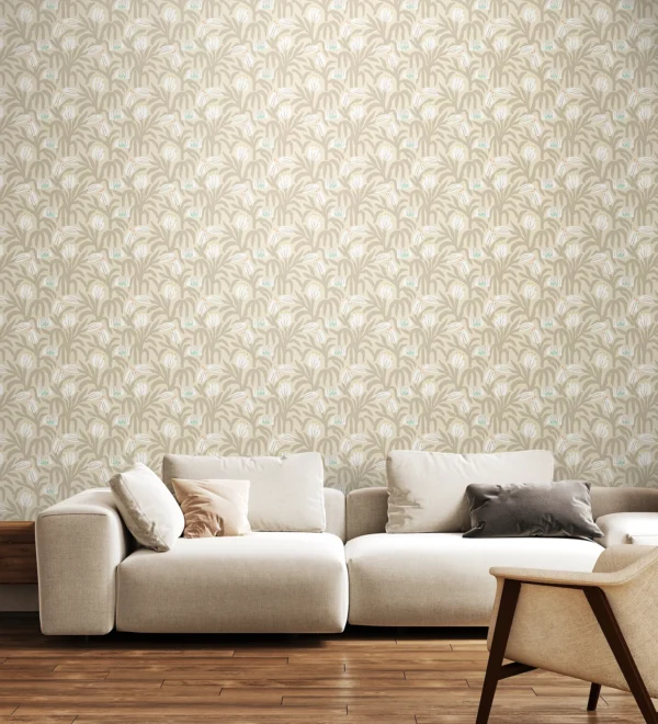 Hoopla Walls Geo Chunky Flower Hazelwood Wallpaper - Image 2
