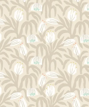 Hoopla Walls Geo Chunky Flower Hazelwood Wallpaper