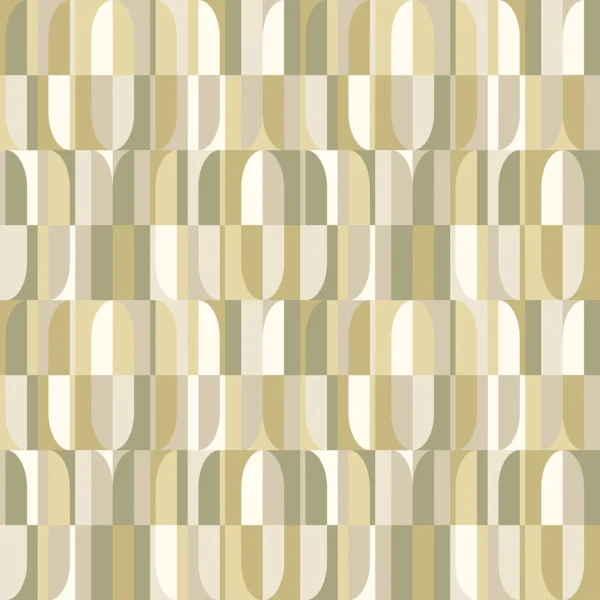 Hoopla Walls Geo Building Blocks Olive Mix Wallpaper