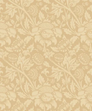 Hoopla Walls Elegance Damask Trail Gold Wallpaper