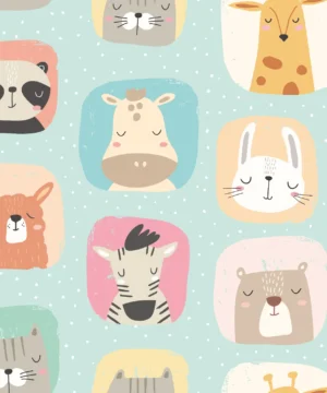 Hoopla Kids Picture Perfect Seafoam Wallpaper