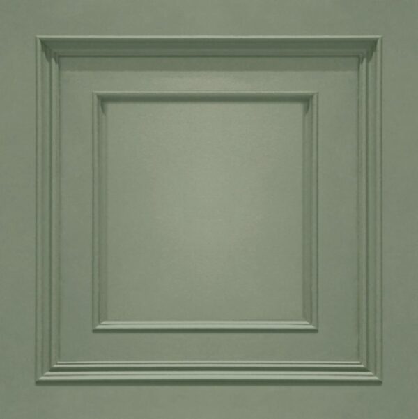 Belgravia Décor Amara Wood Panel Sage Wallpaper | Luxury Heavyweight Vinyl - Image 3