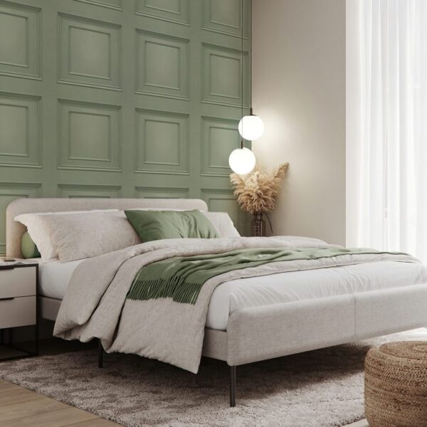 Belgravia Décor Amara Wood Panel Sage Wallpaper | Luxury Heavyweight Vinyl - Image 4