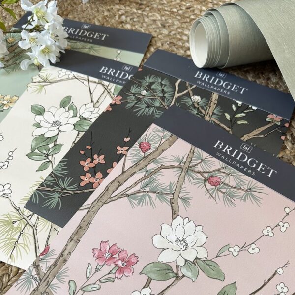 Belgravia Décor Bridget Oriental Floral Blush Wallpaper | Elegant Chinoiserie Design - Image 2