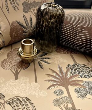 Belgravia Décor Akiko Floral Beige Tree Print Wallpaper | Exotic Botanical Design