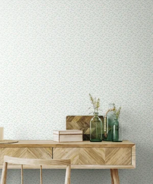 Hoopla Dotty Vine Seafoam Wallpaper | Fresh Botanical Design