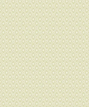 Hoopla Ditsy Diamond Pistachio Wallpaper | Geometric Floral Design