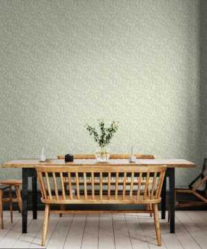 Hoopla Zebra Leaf Olive Wallpaper | Contemporary Botanical Design