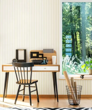 Hoopla Scallop Stripe Apple Wallpaper | Fresh Green Stripe Design