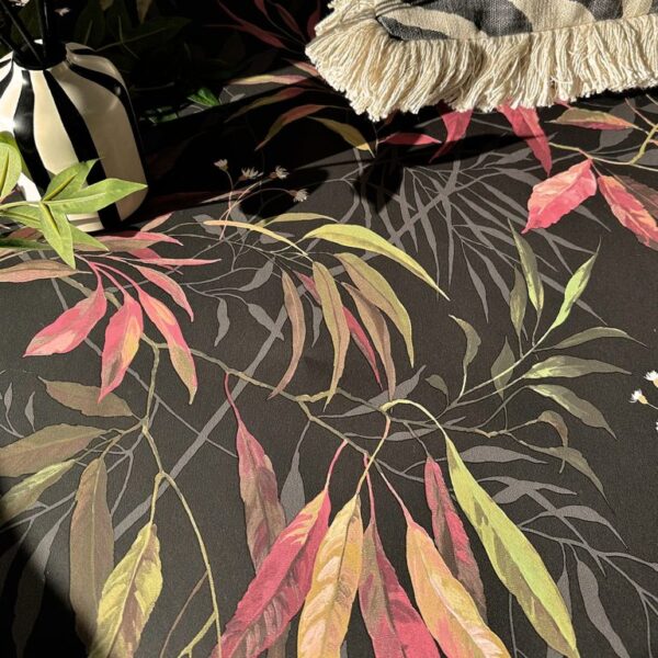 Belgravia Decor Kanata Charcoal Pink Wallpaper | Elegant Botanical Design for Modern Interiors - Image 3