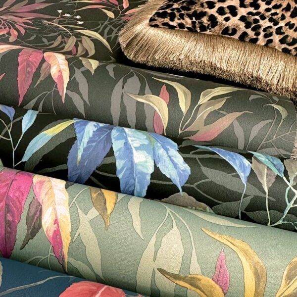 Belgravia Decor Kanata Sage Pink Wallpaper | Fresh Botanical Design with Elegant Leaf Detailing - Image 4